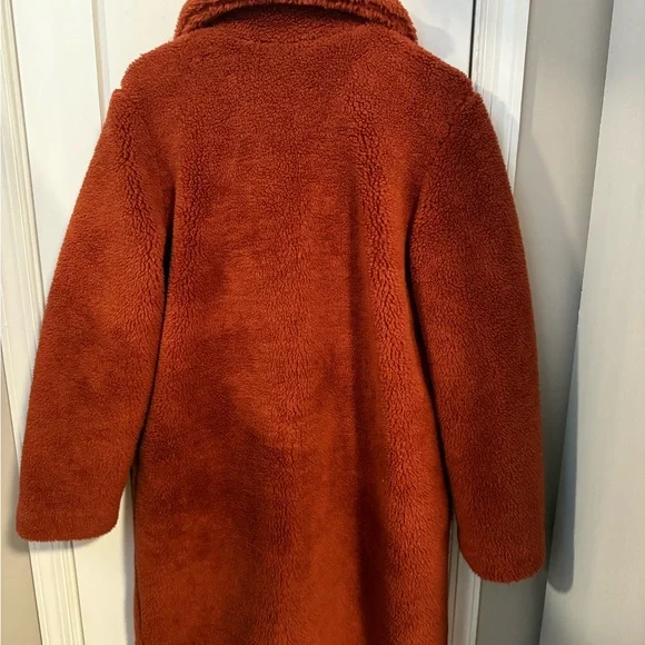 GAP Women's Bold Orange Teddy Jacket - Picture 4 of 5